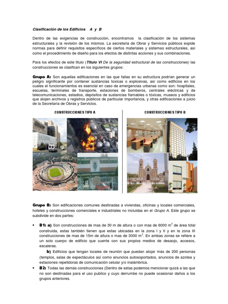 ¿Qué es un edificio tipo A
