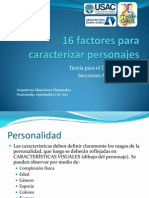 TDV1 16 Factores para Caracterizar Personajes