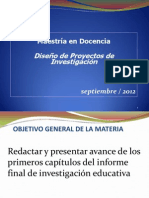 DISEÑO DE PROYECTOS - Presentac..