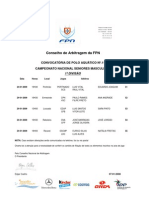 Convocatória 11ª Jornada CNSM 1ªD