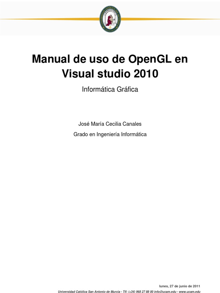 Manual Open GL Visual Studio | PDF | Archivo de computadora ...
