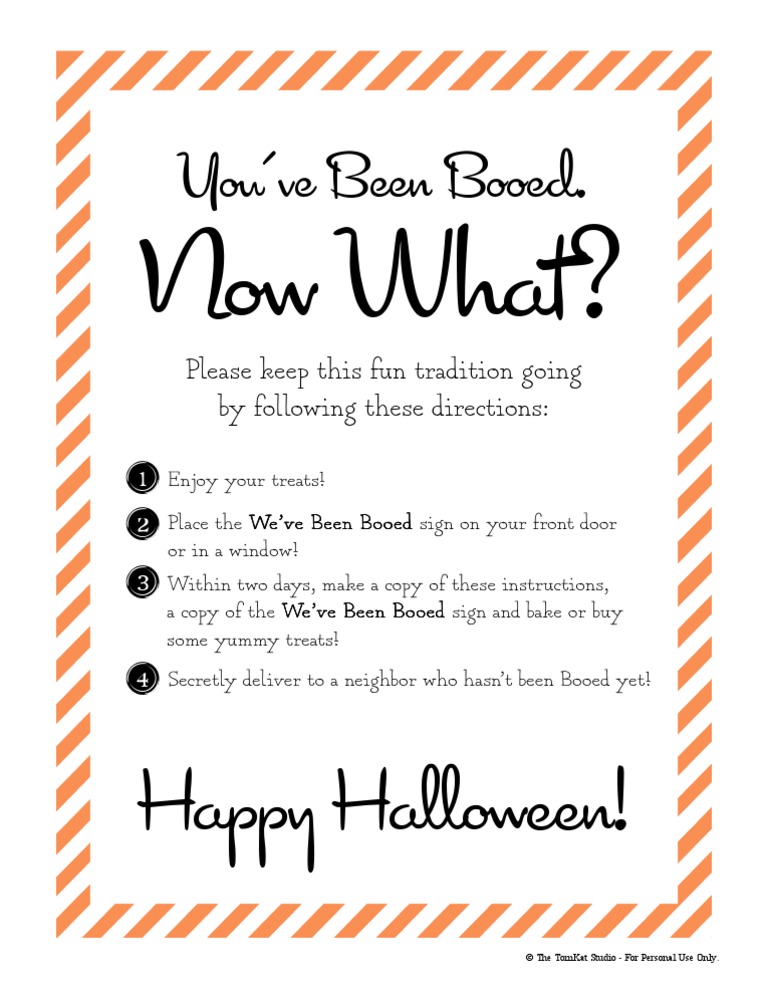 Boo Sign 2012 Instructions - The TomKat Studio | PDF | Cooking, Food & Wine