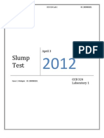 Slump Test - CCB324 Lab 1