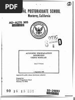Acoustic Prop Model Thru Matlab