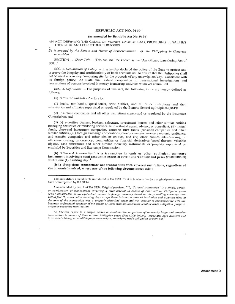 Attachment O Overview and Details | PDF