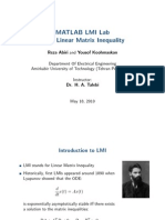 Matlab Lmi Lab LMI: Linear Matrix Inequality