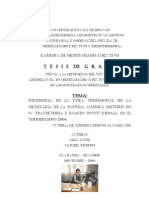 Incidencia de La Ética Profesional de La Secretaria de La Empresa América Editores en Su Trayectoria e Imagen Institucional, en El Periodo 2003-2004