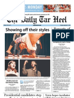 The Daily Tar Heel For September 17, 2012