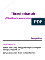 Titrasi Bebas Air