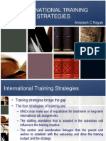 International Training Strategies: Amaresh C Nayak