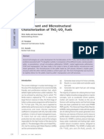 Development and Microstructural Characterization of Tho - Uo Fuels