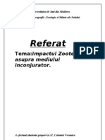 Impactul Zootehniei Asupra Meiului Inconjurator