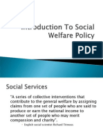 Social Welfare Policy