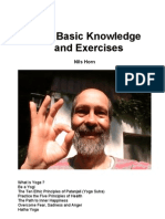 Yoga Basic Knowledge and Exercises