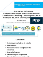 Compensación por servicios ambientales en Junín, Cundinamarca