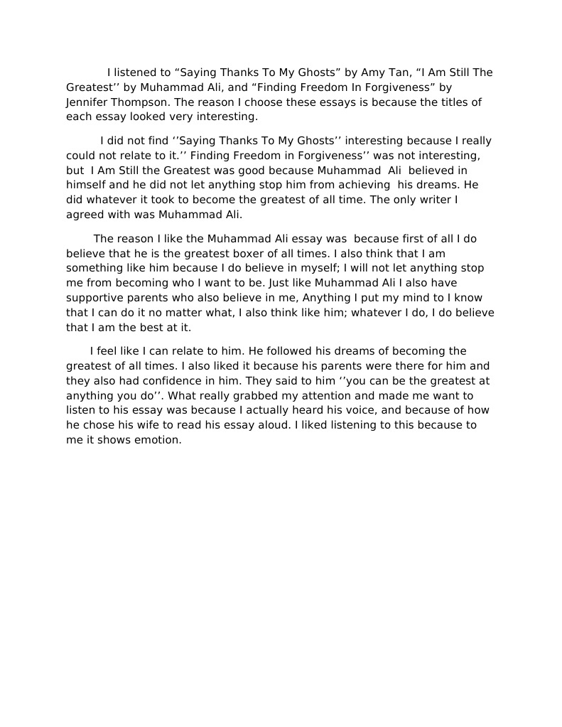 i believe essay
