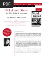 Answers For Nickel And Dimed Barbara Ehrenreich Pdf Working Poor Poverty Homelessness