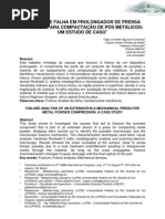 ANÁLISE DE FALHA EM PROLONGADOR DE PRENSA MECÂNICA PARA COMPACTAÇÃO DE PÓS METÁLICOS