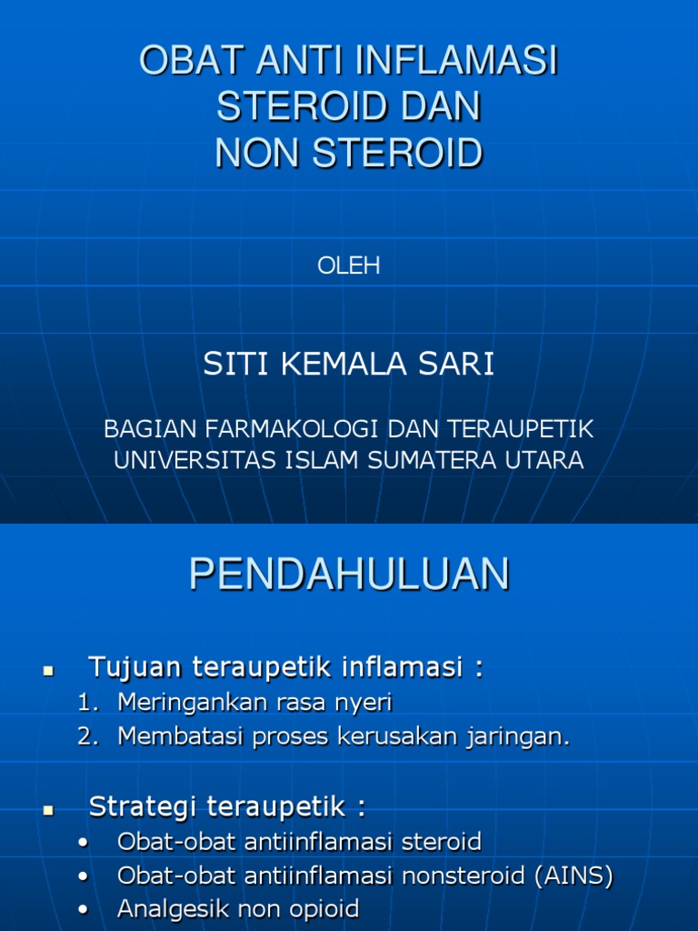 Obat Antiinflamasi Steroid Dan Non Steroid