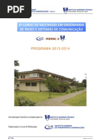 Mestrado em Engenharia de Redes e Sistemas de Comunicação