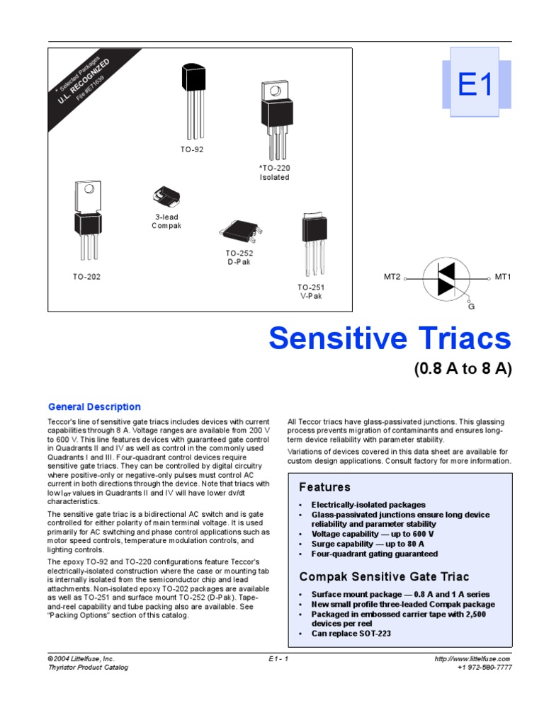 Power Thyristor Data Sheets | PDF | Root Mean Square | Amplifier