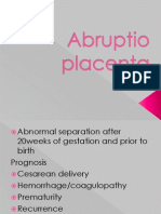 Abruption Placenta