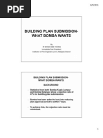 Building Plan Submission - What Bomba Wants