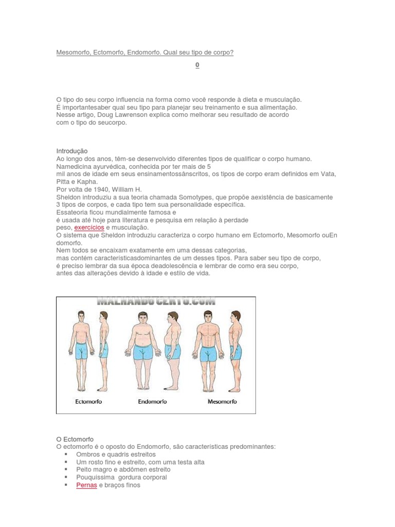 Vem saber tudo sobre o seu biotipo! 🔥 A composição corporal relacionada ao  biotipo não é algo fixo e imutável. O ser humano é altamente adaptável e  pode modificar seu corpo, seu, image size:768x1024