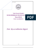 B.N.Bandodkar College Post-Reaccreditation Report