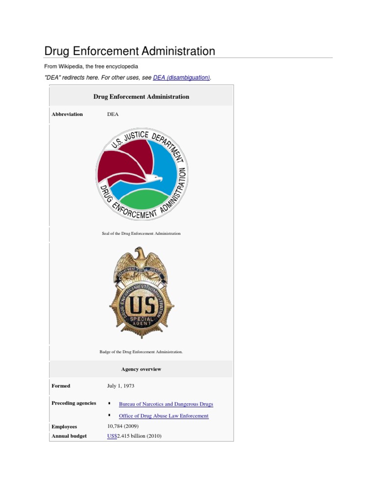 Drug Enforcement Administration Drug Enforcement Administration