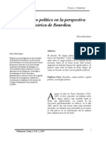 el campo político en la perspectica teórica de Bourdieu