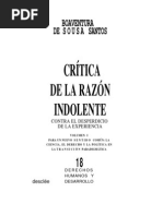Critica de La Razon Indolente Santos 