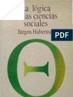 Habermas La Logica de Las Ciencias Sociales OCR