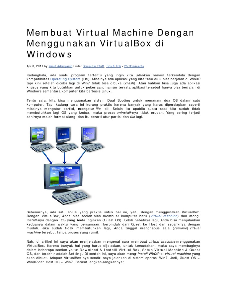 Cara Membuat Virtual Machine di VirtualBox | PDF