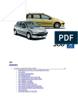 Tapis de coffre Peugeot 206, carrosserie break, fabrication 2002 - 200