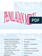 Penilaian Menu