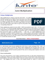 Column Multiplication