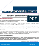 Relative Standard Deviation