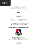 Download Toward the Media Convergence  A Descriptive Study about Kompas Efforts to be Media Convergence by Cindy Silviana SN106255077 doc pdf