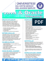 Java ve Oracle Uzmanlığı Kursu İzmir