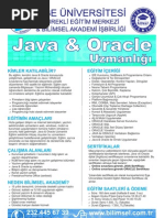 Java ve Oracle Uzmanlığı Kursu İzmir