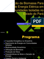 Valorização Da Biomassa para Produção de Energia Elétrica