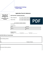 Admission Form