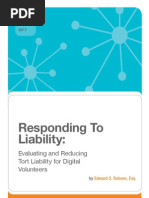 Download Responding to Liability Evaluating and Reducing Tort Liability for Digital Volunteers by The Wilson Center SN106278311 doc pdf