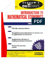 Schaum Introduction To Mathematical Economics - Kamran Shabbir