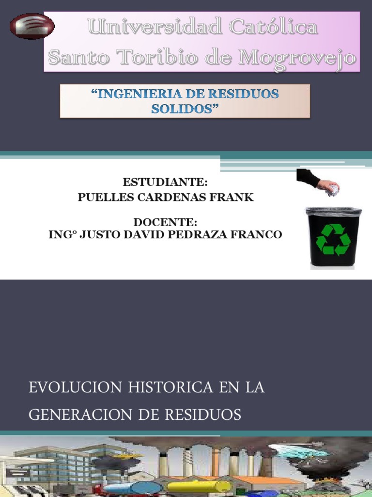 Evolucion Historica en La Generacion de Residuos | PDF | La ...