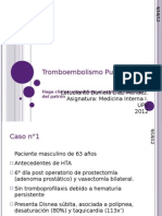 Tromboembolismo Pulmonar Caso Clinico