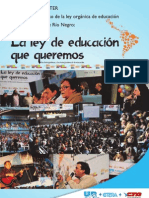 Documento de UnTER La Ley de Educación Que Queremos