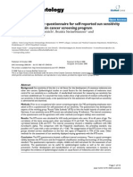 Assessment of A New Questionnaire For Self-Reported Sun Sensitivity in An Occupational Skin Cancer Screening Program