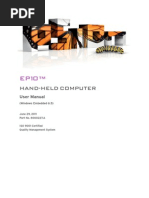 Download EP10 Hand-Held Computer User Manual by Mary Liliana Falcon Lopez SN106300492 doc pdf